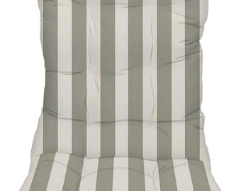 RSH Decor Tufted Adirondack Chair Cushion Outdoor Gray Grey and
