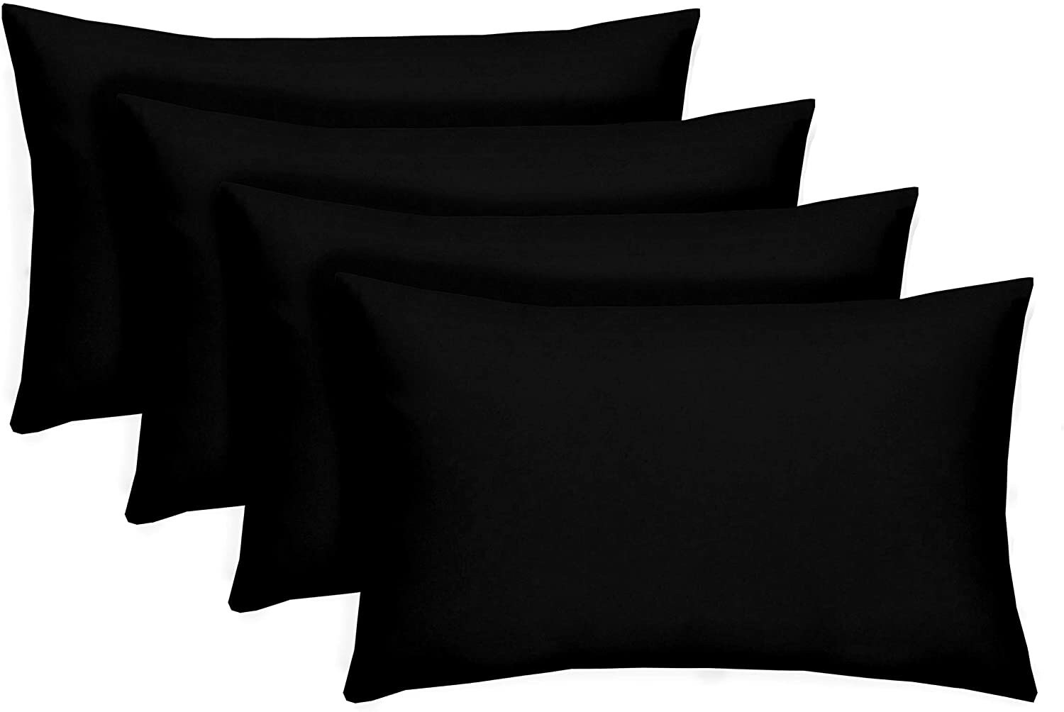 Black pillow shams king hotsell