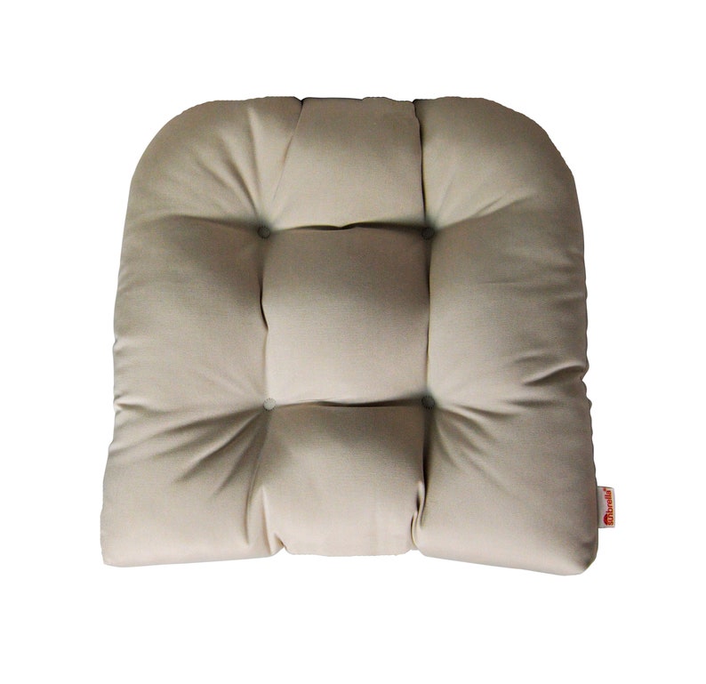 Universal Tufted U Shape Cushion For Wicker Chair Seat Etsy