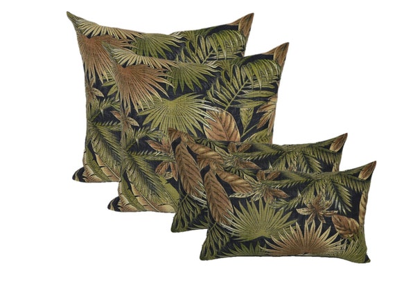 Set Of 4 Square Rectangle Lumbar In Outdoor Tommy Etsy