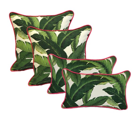 Onyx Fabric Set Of 4 Indoor Outdoor 17 Square Decorative Throw