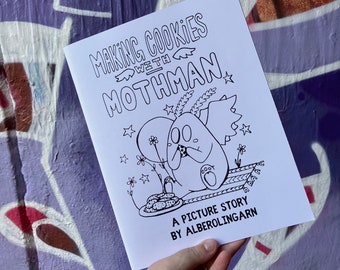 Cookies with Mothman Coloring Book