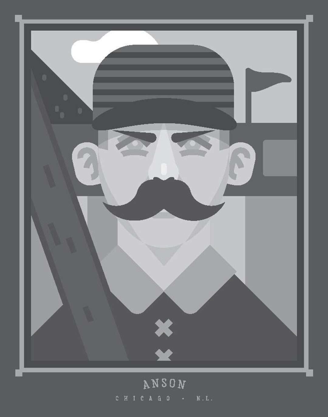 Cap Anson Cap Anson - 1B, Chicago - Etsy