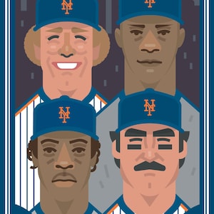 New York Mets 1986 World Series Championship poster
