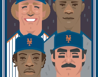 New York Mets 1986 World Series Championship poster