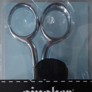 Gingher 4&quot; Curved Embroidery Scissors/Leather Sheath,  Embroidery Scissors, 4 inch scissors, Made in  Italy