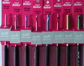 Crochet Hook Susan Bates Ergonomic Aluminum Crochet Hooks Silvalume Susan Bates Hooks Colorful Hooks