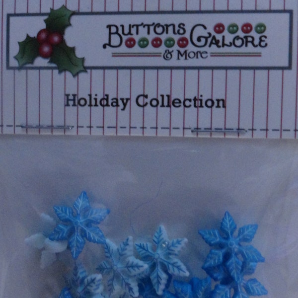 Buttons Galore & More, Holiday Collection, Snowflake Buttons, Holiday Buttons, Winter Chill Buttons,