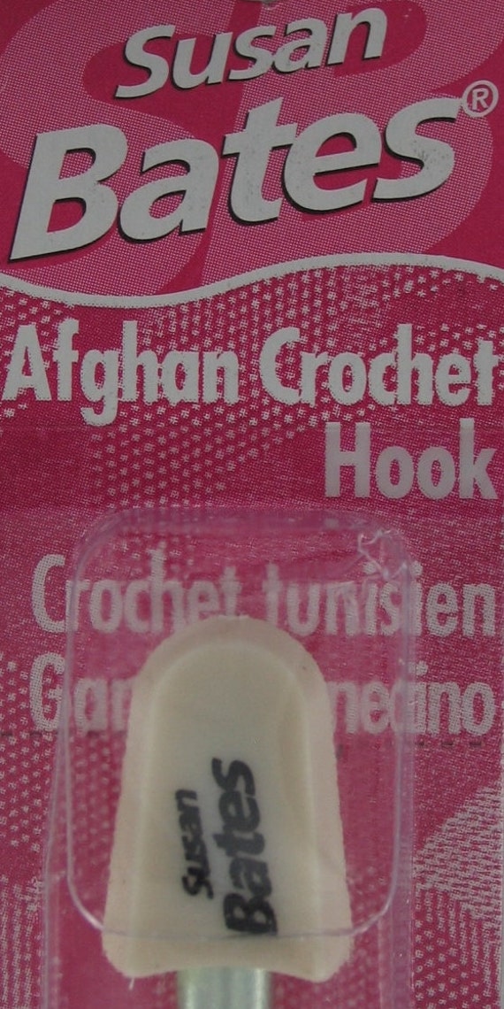 Afghan Hook, Aluminum Crochet, Silvalume Hooks 14 or 10 Aluminum Silvalume  Hooks Susan Bates Hooks NEW 