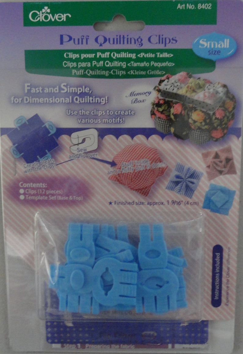 Clover Puff Quilting Clips Puff Quilting Clip Set Large Size Etsy