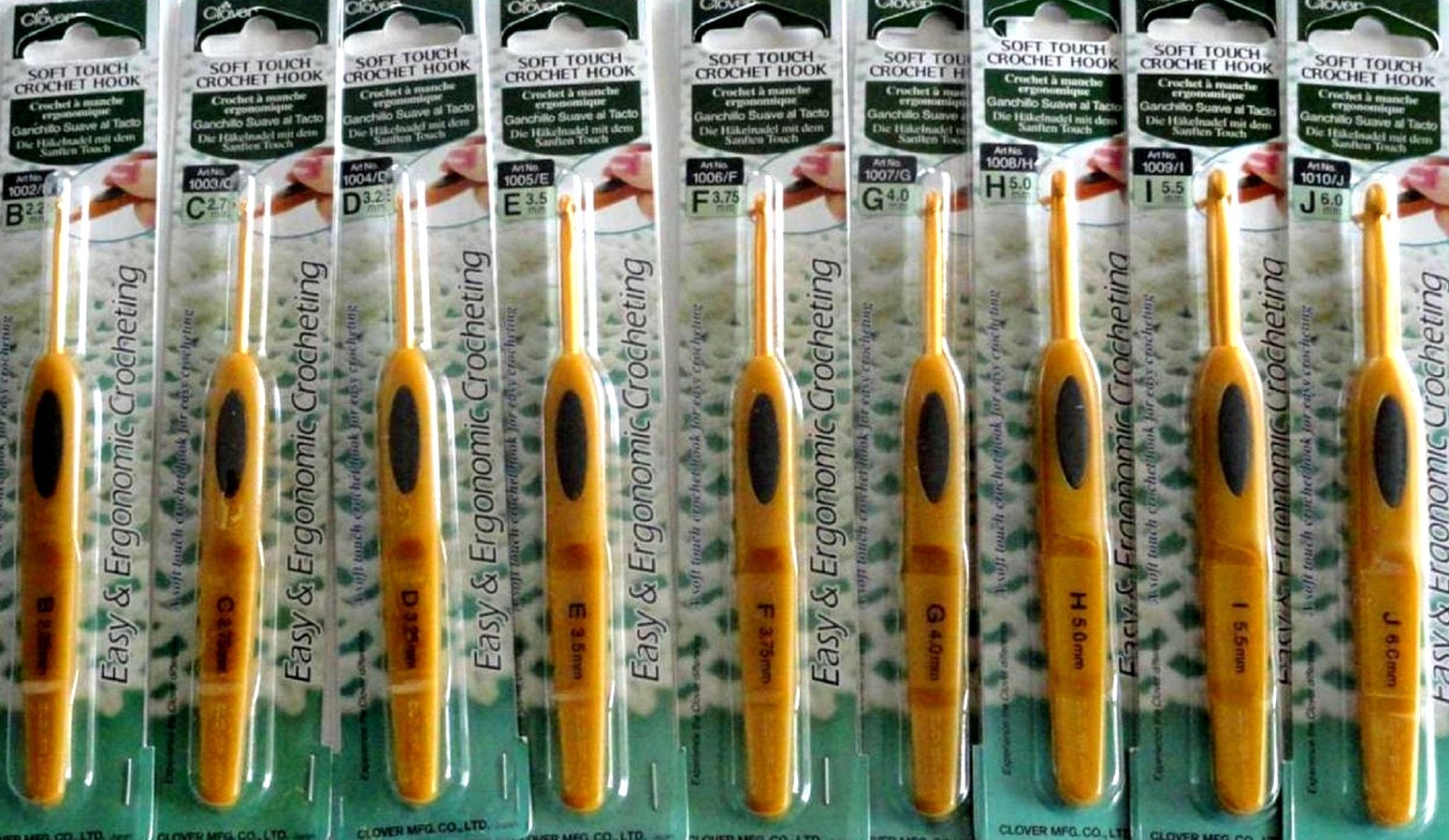 Clover Soft Touch Steel Crochet Hook Set Crochet Hooks