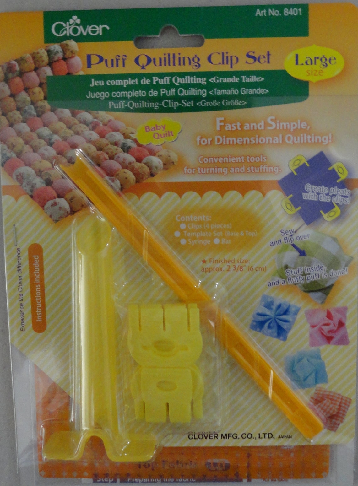 Clover Puff Quilting Clips Puff Quilting Clip Set Large Size Etsy