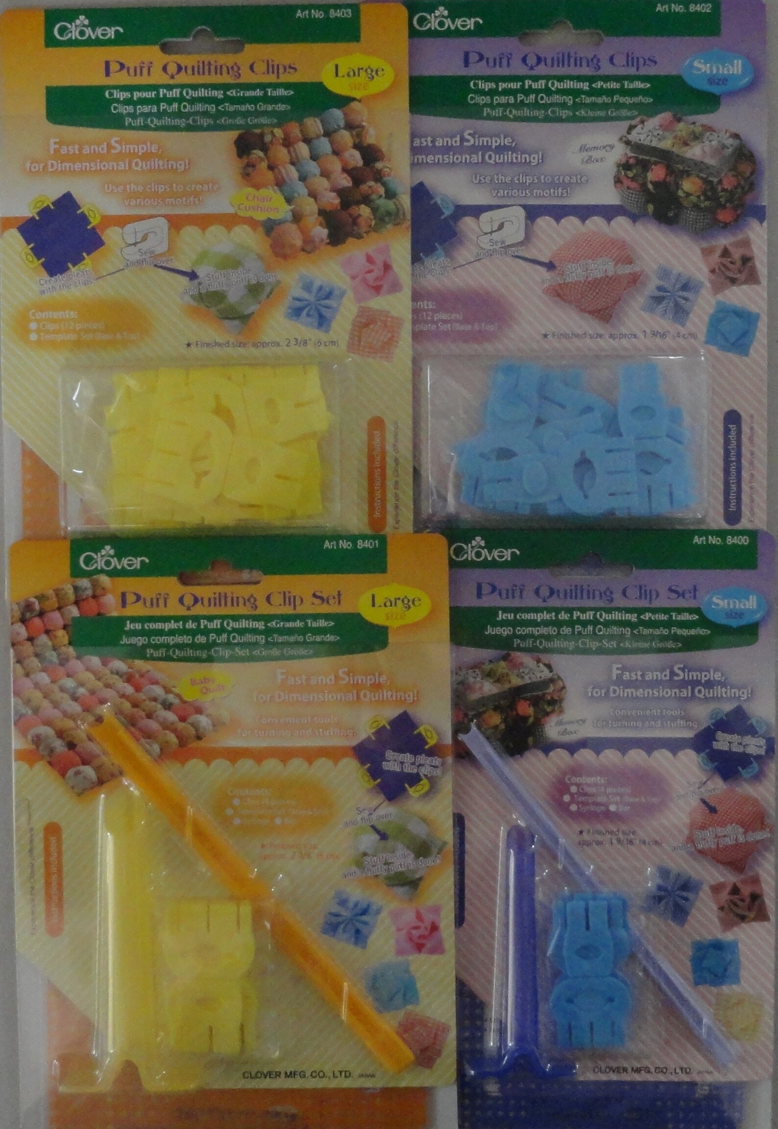 Clover Puff Quilting Clips Puff Quilting Clip Set Large Size Etsy