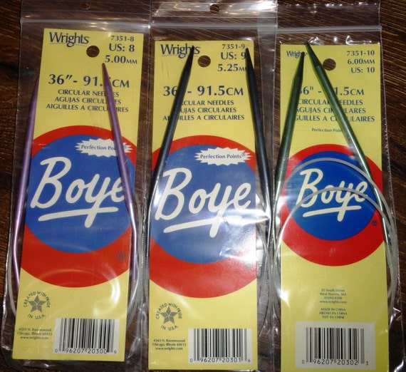 Boye Circular Aluminum Knitting Needles 16 Size 7/4.5mm