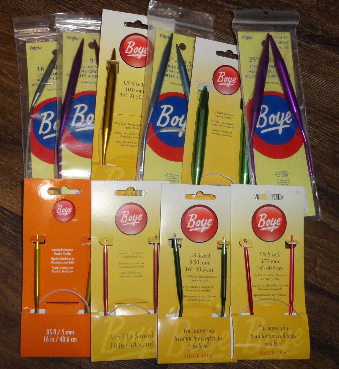 BoyeWrights Circular Knitting Needles Aluminum Needles Etsy