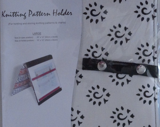 Knitters Pride, Knitting Pattern Holder, Small or Large, Holding