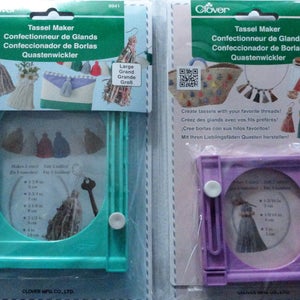 Clover Tassel Maker Easily Make Tassels Tassel Maker Size Small and Large, Large makes 5 sizes, Small makes 3 sizes