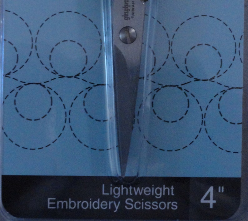 Gingher Lightweight 9 Bent Trimmers or 4 Embroidery Scissors, Lightweight Gingher Scissors, 9Trimmers, 4Embroidery, Lightweight Scissors image 4