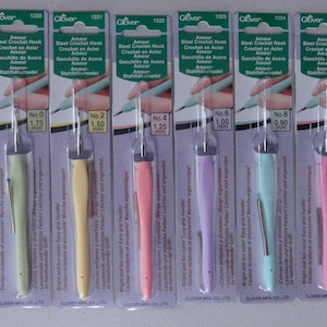 Fine Crochet Hook L Sizes From 0.5 Mm to 1.75 Mm L Gold Ends L Japan Tulip  