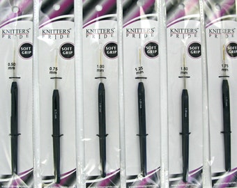 Steel Crochet, Hook Set, Knitter's Pride, Steel Hooks, Soft Grip Handles,  Crochet Hooks, Soft Grip Hooks, Purchase as a set or Individually