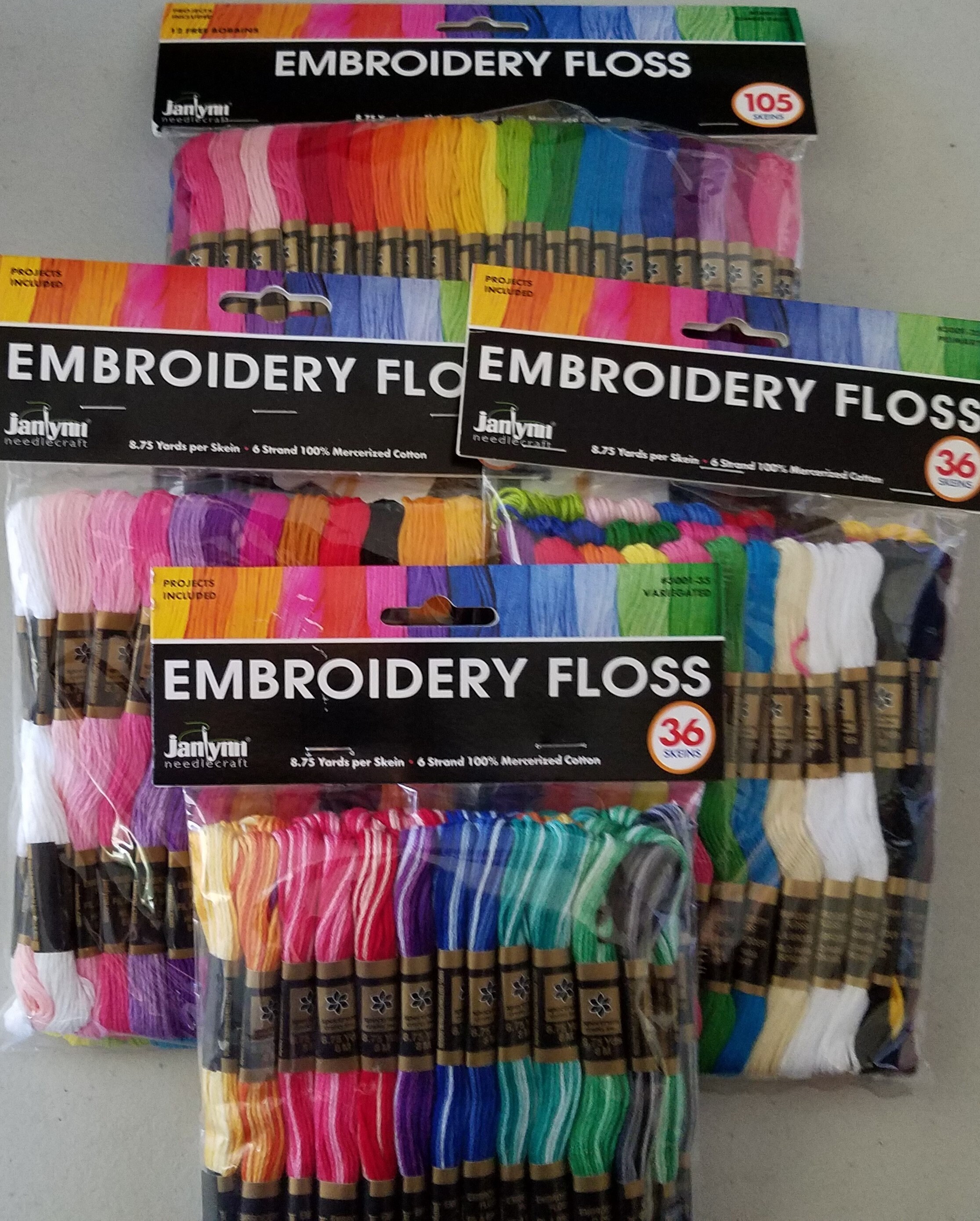 Prism Embroidery Floss Set Of 20 8.7 Yards 6 Strand Each Cotton