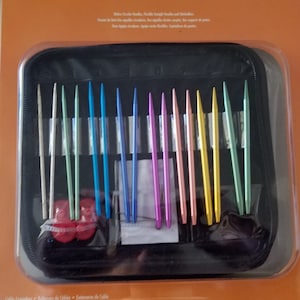 Boye Needle Master, Needle System, Makes Circular Needles, Flexible Straight Needles & Stitch Holders, 40 pieces, Interchangeable, Circular