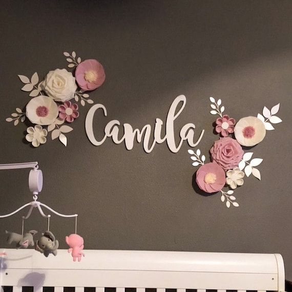 nursery wall flower decor