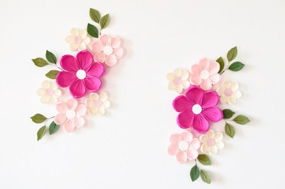 Nursery Decor, Paper Flowers Wall Decor, Nursery Flowers, Wall Flowers, Paper Flowers Backdrop, Baby Shower Decoration, Nursery Wall Flowers Il_570xn