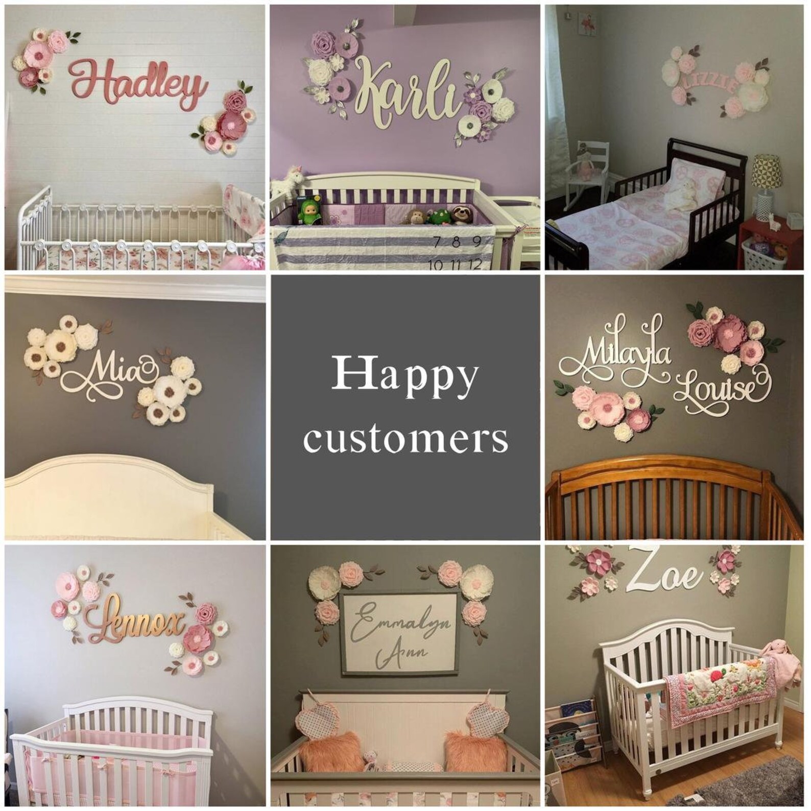 Paper Flowers For Nursery Nursery Decor Nursery Flowers Etsy