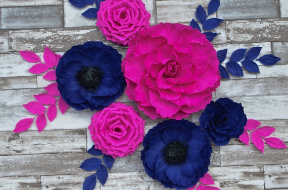 Nursery Flowers, Baby Shower Decorations, Paper Flowers Wall Decor, Nusrery Wall Decor, Wedding Decor, Paper Flowers Backdrop, Bridal Shower