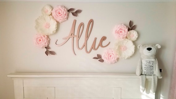 nursery wall flower decor