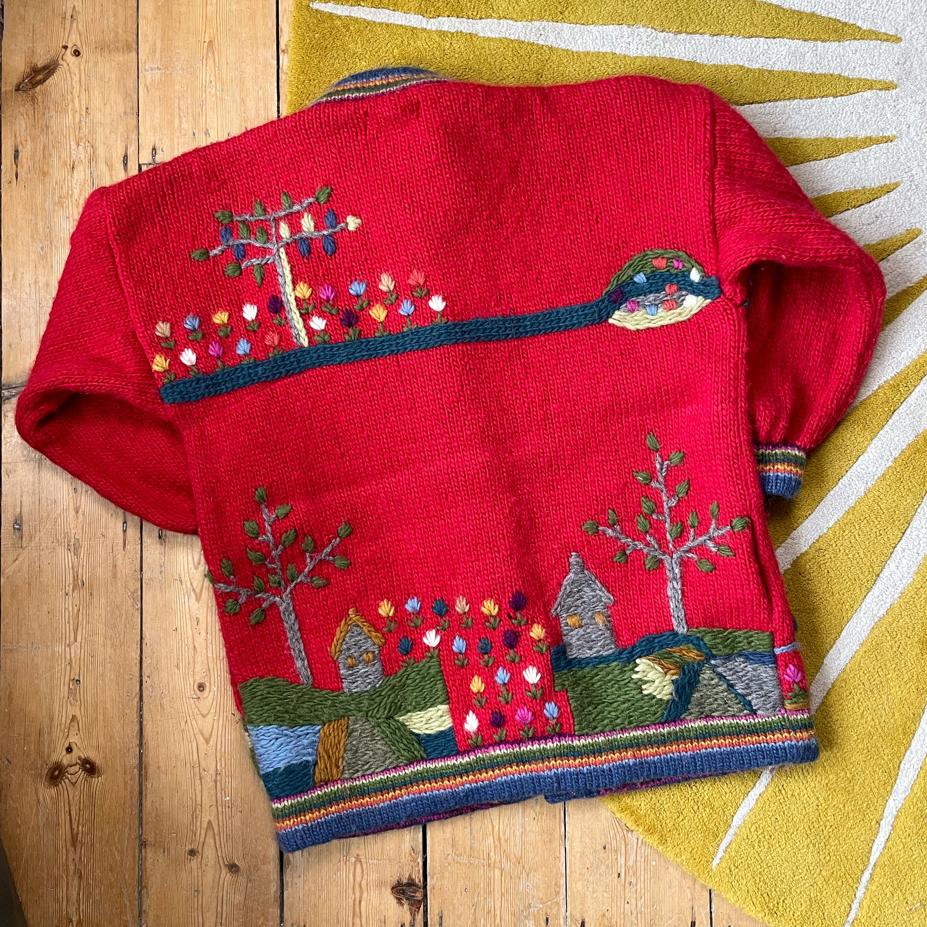 SIROGOJNO シロゴイノ 3D 北欧ハンドニット　刺繍　ヴィンテージ SIROGOJNO シロゴイノ 3D 北欧ハンドニット 刺繍 ヴィンテージ