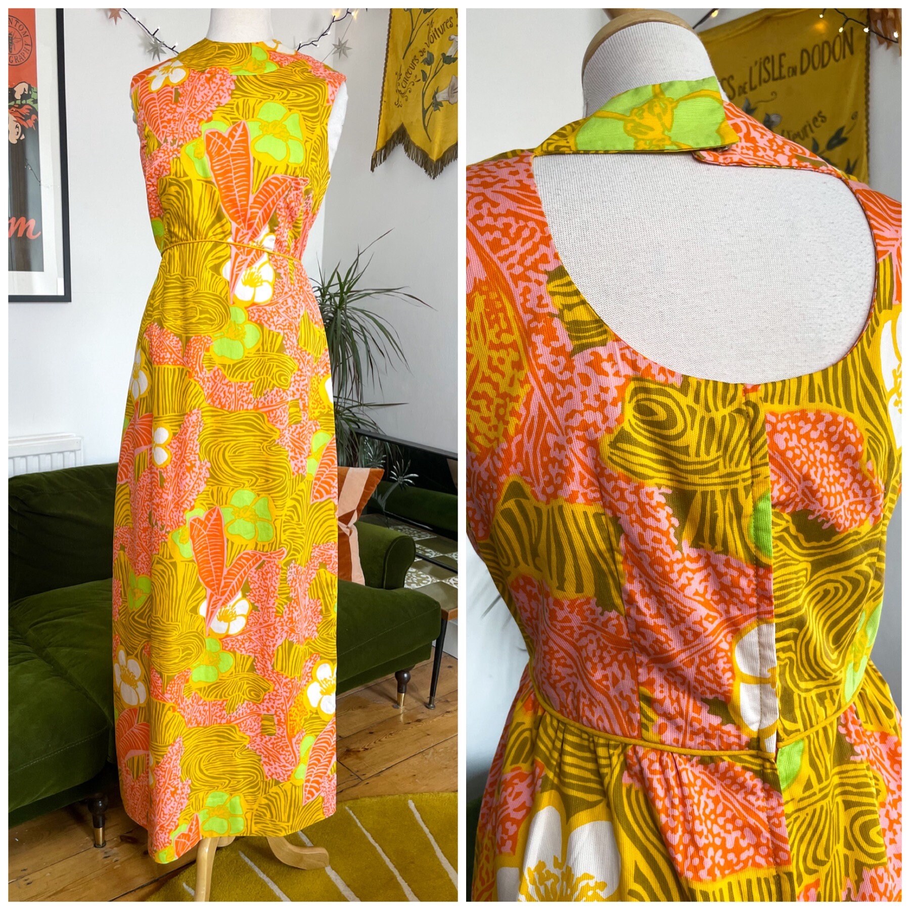 Plus size vintage hawaiian dress sales