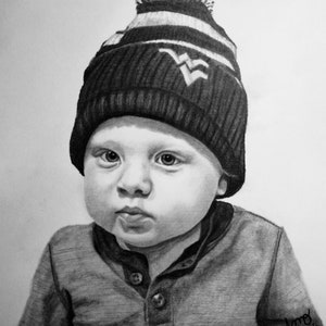 Custom Portrait from Photo Drawing Charcoal Portrait Drawing from Photo Family Portrait Memorial Portrait Commisson Portrait Art image 7