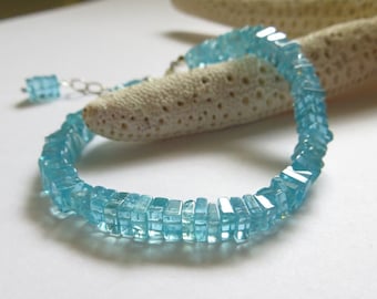 Apatite Bracelet, 925 Sterling Silver Adjustable Friendship Bracelet