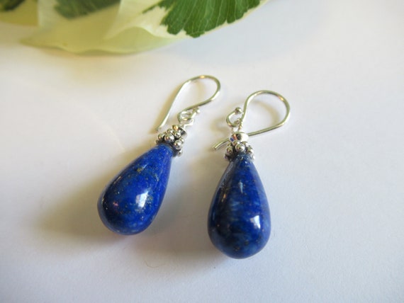 Balinese Lapis Lazuli Earrings Balinese Lapis Lazuli Earrings