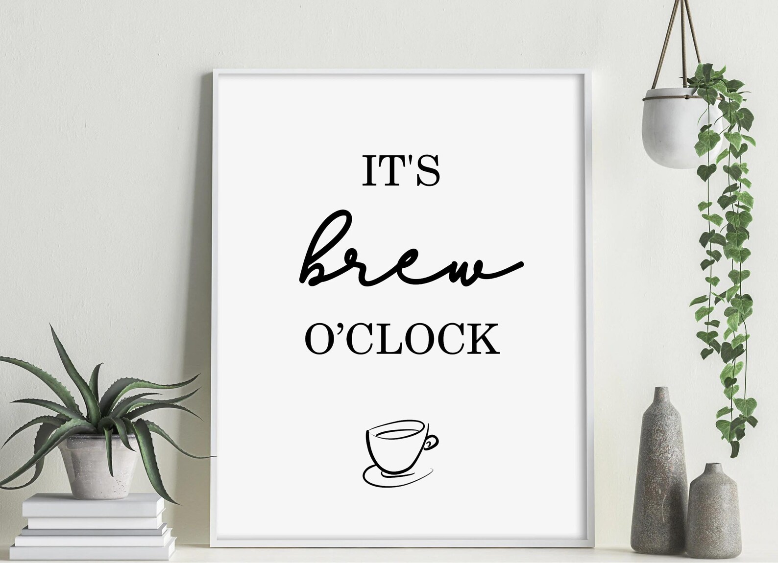 It's Brew O'clock Quote Unframed Print A4 Etsy