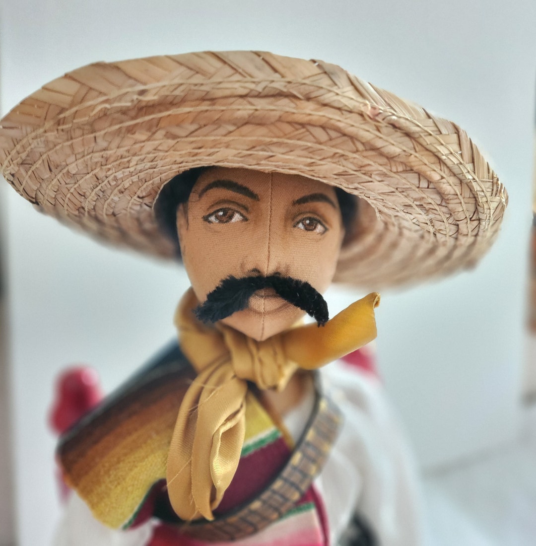 Mexican Revolution Man Art Doll 18 Inch Etsy