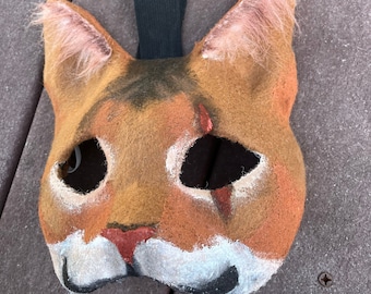 Brown Cat Mask
