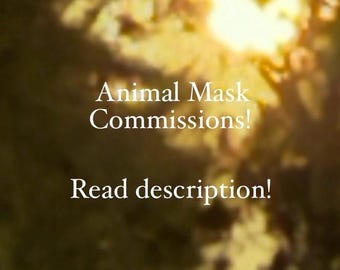 Animal/Alterhuman Mask Commissions