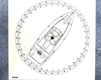 Vintage Maritime, Relative Bearing Converter, USCG 41 footer,  U.S. Coast Guard Institute, D10905,  RARE Find