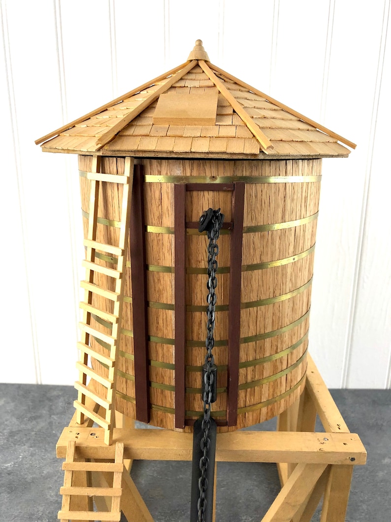 Large Vintage Wooden Model Water Tower G scale LGB Train | Etsy