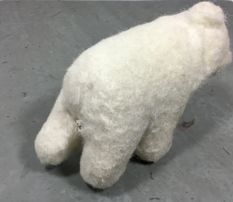 made in Japan Christmas Holiday Decor Vintage Toy Bear Kamar White Polar Bear Vintage Stuffed Animal