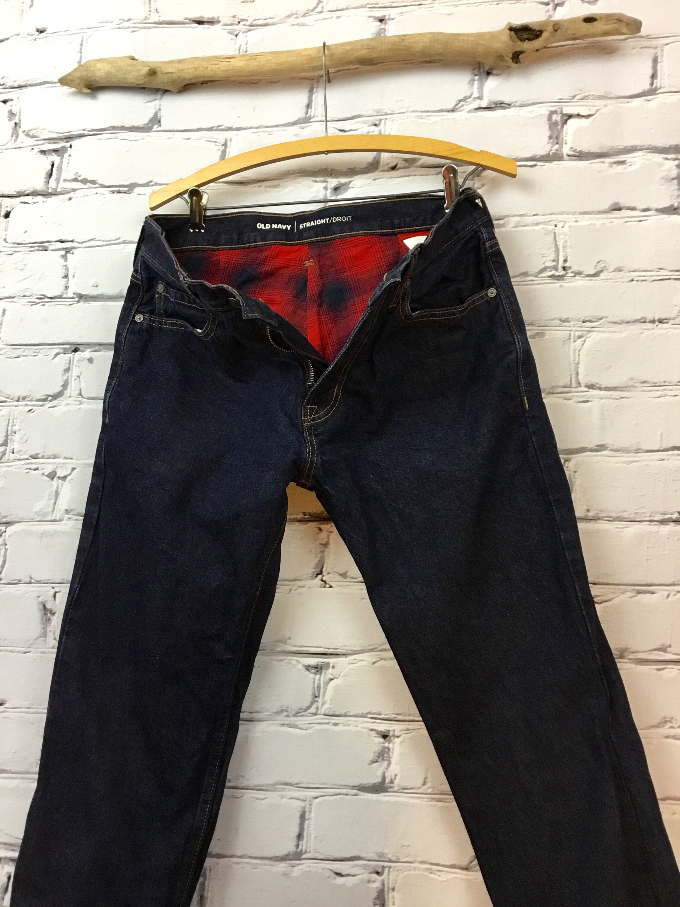 Old Navy Flannel Lined Jeans Like New Winter Pants Unisex Size