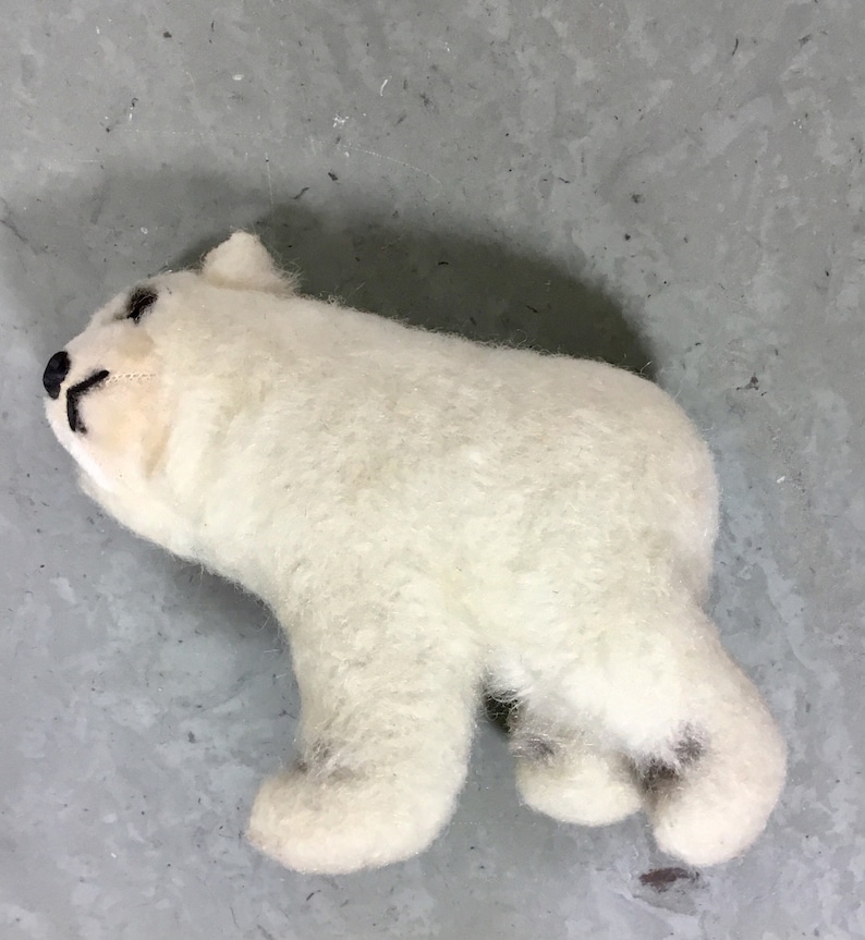 made in Japan Christmas Holiday Decor Vintage Toy Bear Kamar White Polar Bear Vintage Stuffed Animal