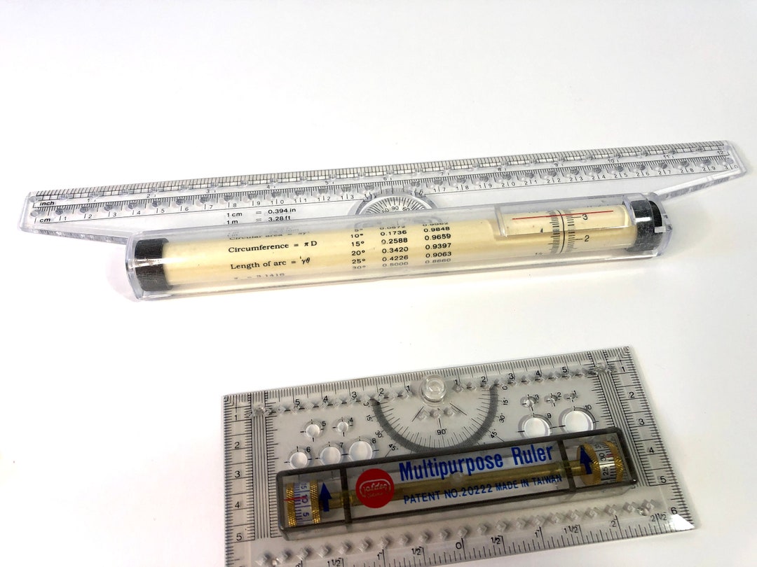 Vintage Rolling Guide, Gold Star, Multipurpose Ruler, Draftsman Tool ...