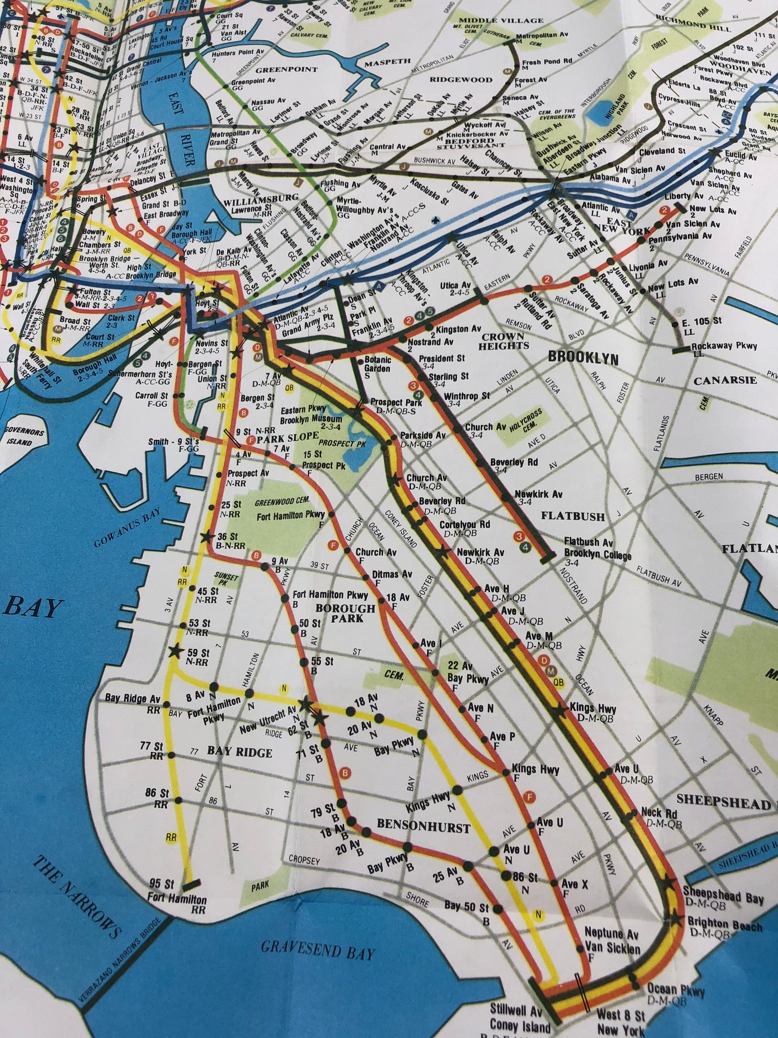 Vintage New York City Subway Map 1981 Original Not a | Etsy