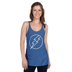 Lightning Bolt Racerback Tank für Frauen