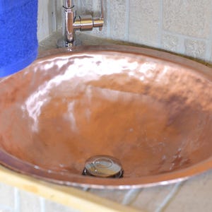 Fregadero de cobre forjado a mano fregadero martillado hecho | Etsy