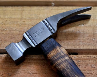 Engraved Hammer Wrought Iron Decorative Hammer Personalized Hammer Blacksmith Made Hand Forged Custom Hammer Thors Hammer